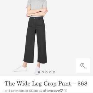 Everlane wide leg crop pant